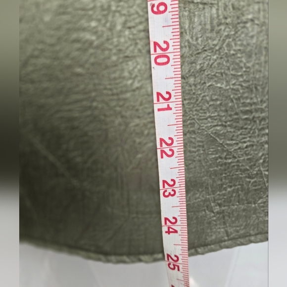 Apparenza Silk Short Sleeve Blouse Olive Green EUC 1X - Picture 5 of 6
